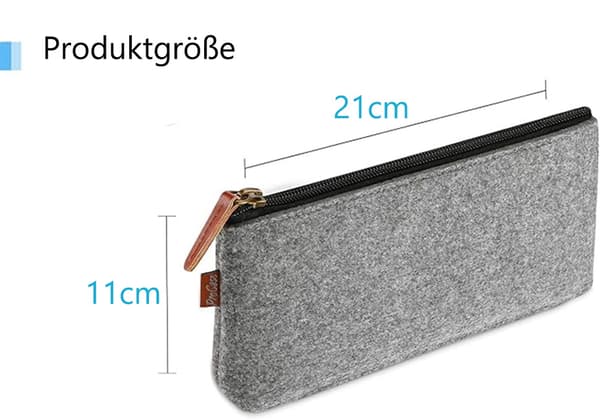 Multifunktionellt pennfodral, 1/2-pack vikbart pennfodral, resepennfodral med dragkedja – stor kapacitet, multifunktionell grå Gray 2-st