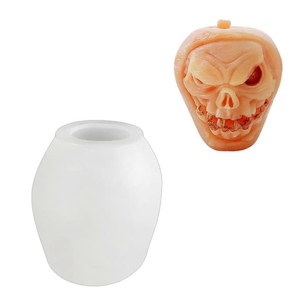 Halloween-lysform til fremstilling af lys, sæbe, gips til Halloween-festpynt, non-stick, nem at afforme