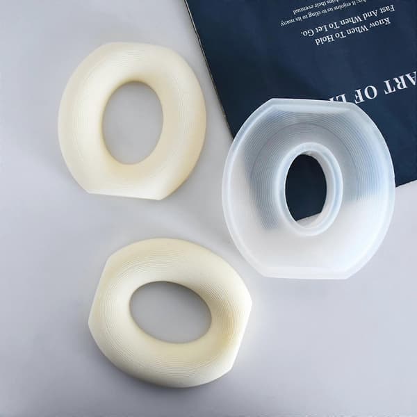 Fondant Godteri Silikonform Ringformet med Striper for Sukkerkunst Såpe Stearinlys Bryllups- / Bursdagskakedekorasjon