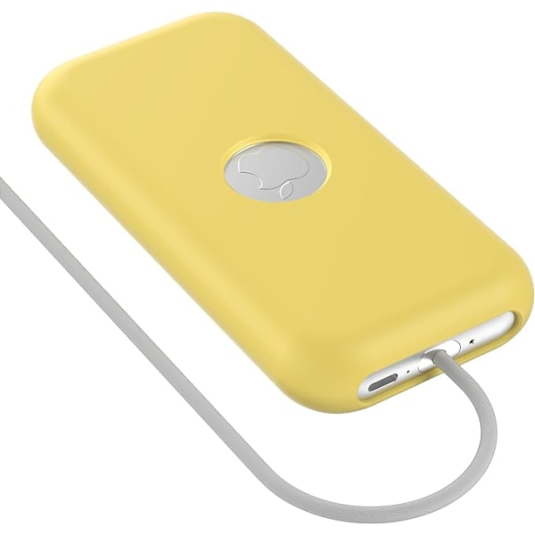 Kompatibel med Apple Vision Pro case, silikon Apple VR cover, anti-scratch, fallsäkert mjukt case batteritillbehör (gul) Yellow