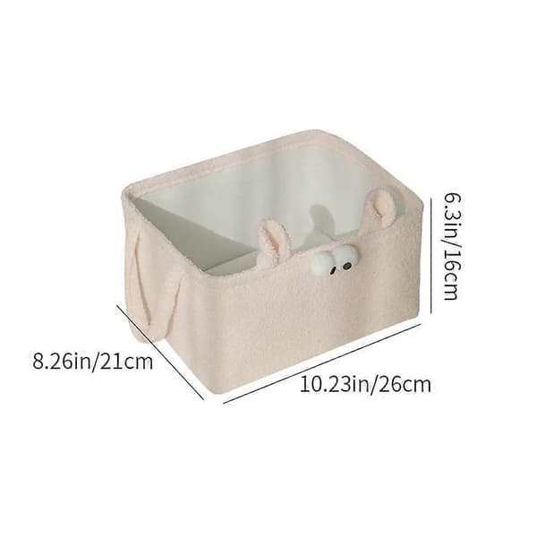 Sheepskin Storage Basket for Home Thick Sheepskin
