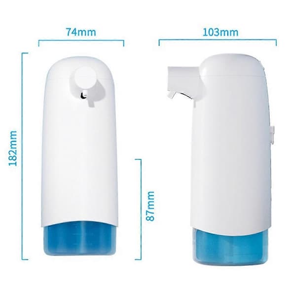 550ML Automatisk Flydende Sæbedispenser 3 Gear Genopladelig Sensor Skummende Sæbedispenser til Køkken Hotel Indkøbscenter Sort