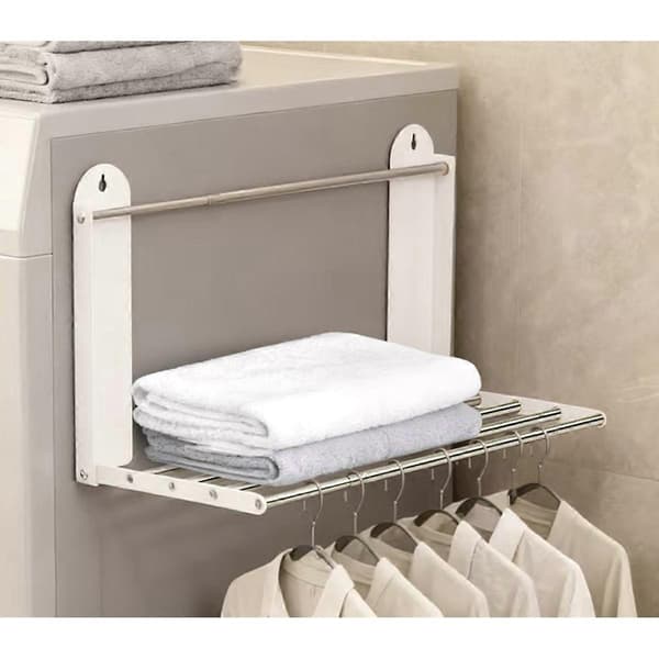 Magnetic Foldable Storage Shelf Strong Magnetic Hold, Wall and Washing Machine Shelf, Iron
