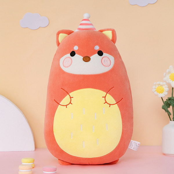 Squishmallows Plussjdyr Kawaii Myk Stor Pute Katt Fox 40cm