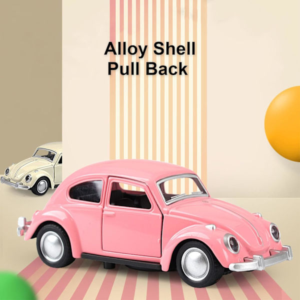 Vintage-auto malli, 1:36 Diecast Metal Pull Back -autolelu ajoneuvokeräily lapsille