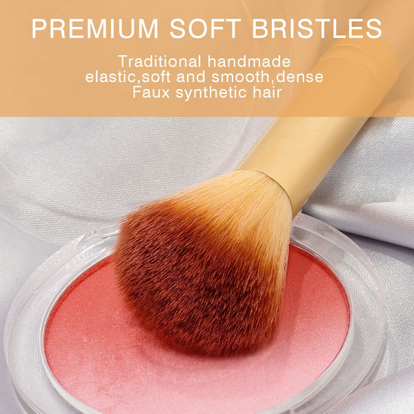 Sminkborstar, VANDER Professionellt 32-delars sminkborstset, sminkborstar set foundation blending kosmetisk borste set kit, champagne