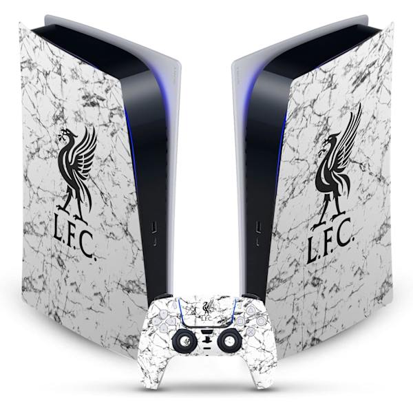 Fotballklubb Abstrakt Penselkunst Vinyl Frontplate Gaming Skin Dekal Kompatibel Med PlayStation 5 PS5 Digital Edition Konsol&DualSense Controller03
