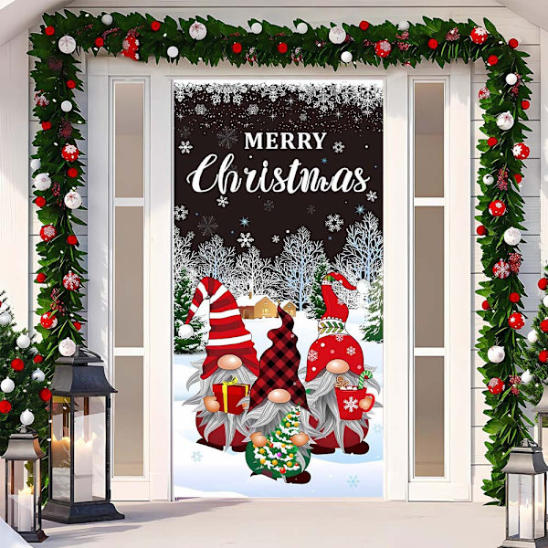 Jul Dörrömslag God Jul Grinchmas Font Veranda Skylt Vinter Nyår Jul Jul Dekorationer och Tillbehör för Hemfest