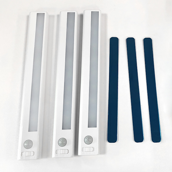 Cabinet Lighting / Countertop Lighting, LED Light Strip with Motion Sensor 3-pack White White 186