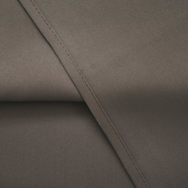 Kaffe bruna mörkläggningsgardiner för fönsterbehandlingar 45,72 cm längd solida isolerade öljetter upptill för sovrum 1 panel 132,88 x 45,72 cm 2 delar