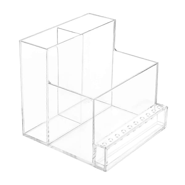 Negleborholder Stativ Organizer til Opbevaring 2 stk. Plast Transparent