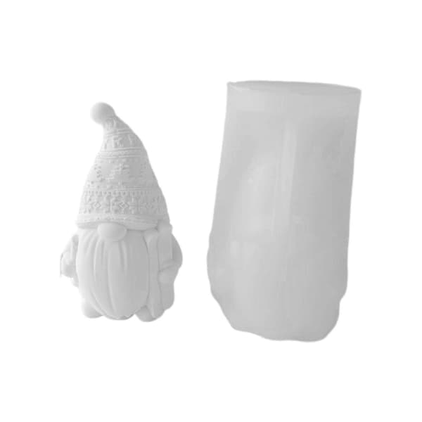 Ansiktsløs skignomlysform DIY krystall dryppende lim dverg aromaterapi stearinlys håndlaget såpe påskegaveform