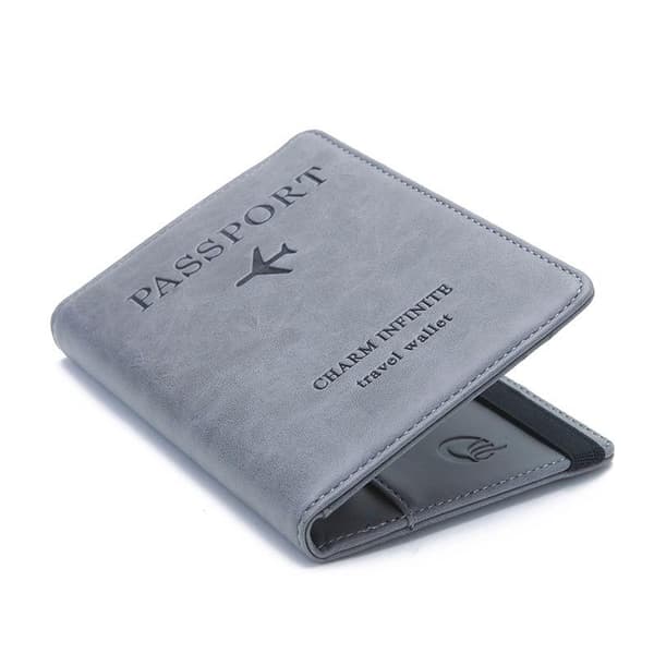 RFID-skyddad reseplånbok passhållare rosa pink 1-Pack