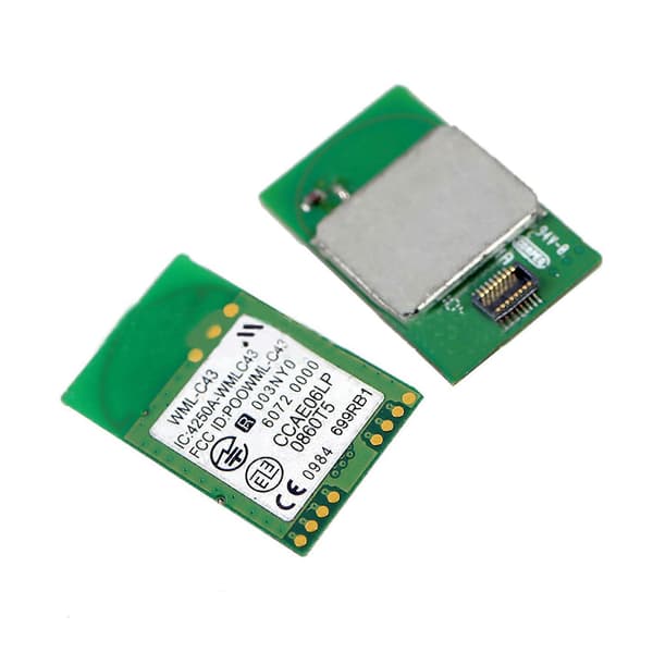 Two WML-C43 Bluetooth modules, suitable for replacing PCB boards used in repairs of Bluetooth modules in Wii game consoles.