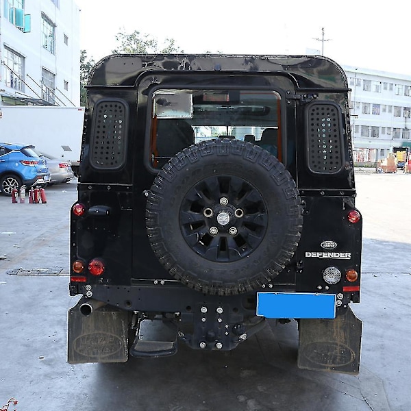 Land Rover Defender 90 110 130 04-18 Alumiiniseos Musta Auton Takasivuikkunan Lasin Suojalevy Autotarvikkeet