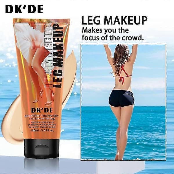 DK'DE+ 3-färgs Vattentät Benfoundation Makeup Brons Highlighter Hög Täckning Concealer, Ben Makeup Bas Kvinna