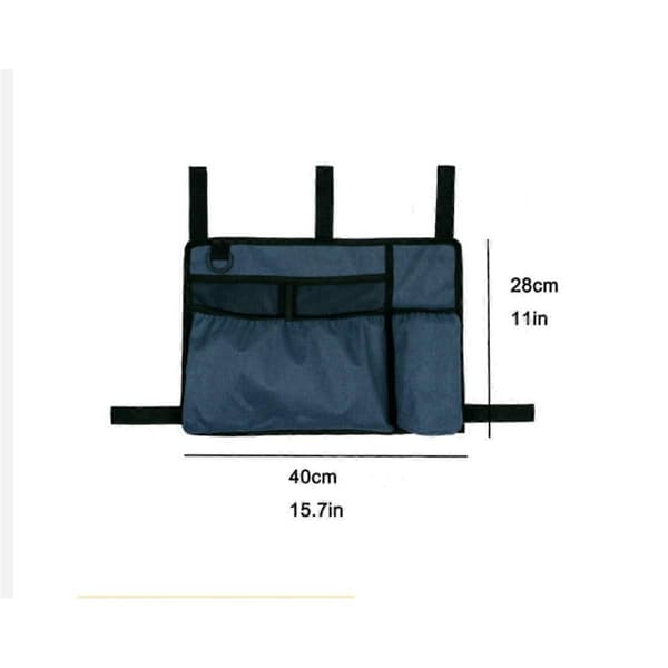 Udendørs opbevaringstaske til kørestol og rollator Håndfri multifunktionel polyester rollatortaske