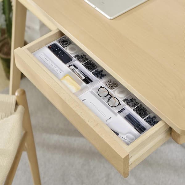 Desktop Organizer with 8 Compartments PS Plastic Drawer Divider for Office and Home