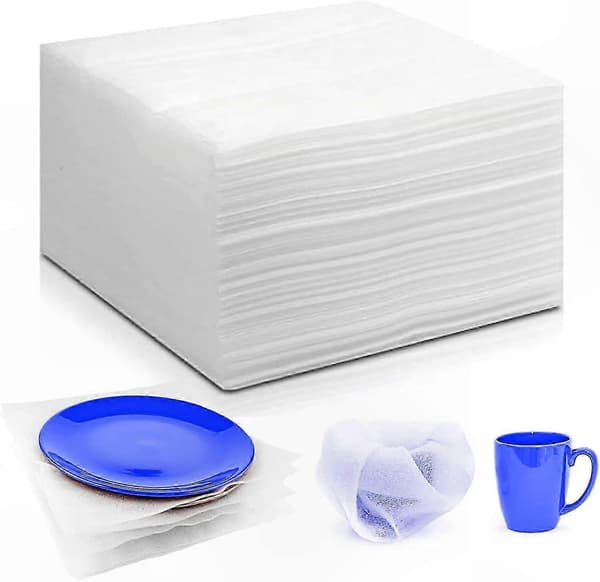 100-pack vita skumplastpåsar 30x40cm för packning, flytt, skydd av tallrikar, glas, flaskor
