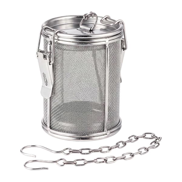 Tekule-infuser i netting, krydderkurv, tekrydder-infuser i rustfritt stål med finmasket netting