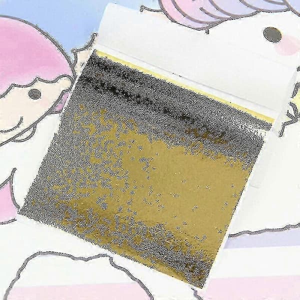 24k gullblad 100 ark - Premium forgyllingssett for kunstnere Silver