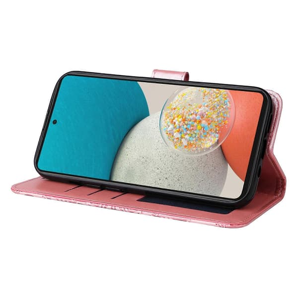 Compatible with Samsung Galaxy A53 5G Sunflower Pattern Magnetic Closure Phone Case PU Leather Stand Flip Wallet Case with Wrist Strap