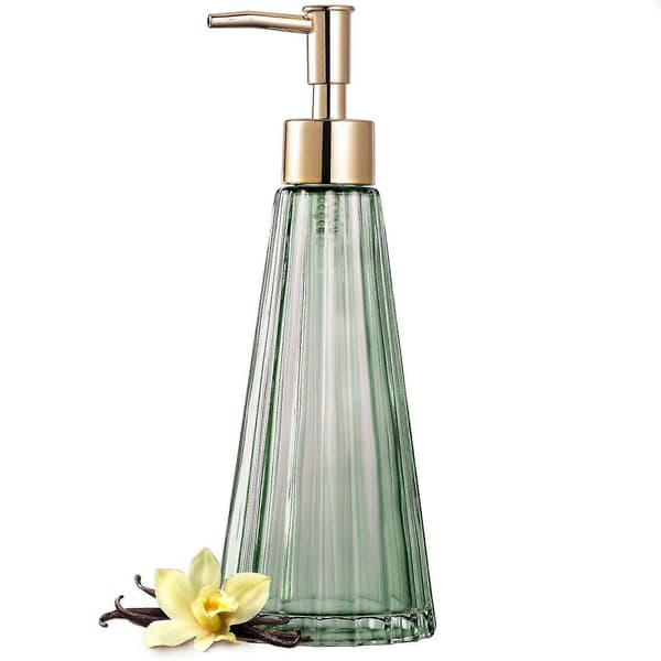Elegant Vintage Glas Sæbedispenser Flydende Sæbe Håndsprit Shampoo Flaske Med Pumpe Rustik Bondegårdsindretning Håndsæbedispenser Badeværelsestilbehør