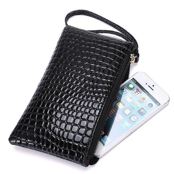 Aftentaske Lang Stil Clutch Taske til Kvinder Bryllup Black