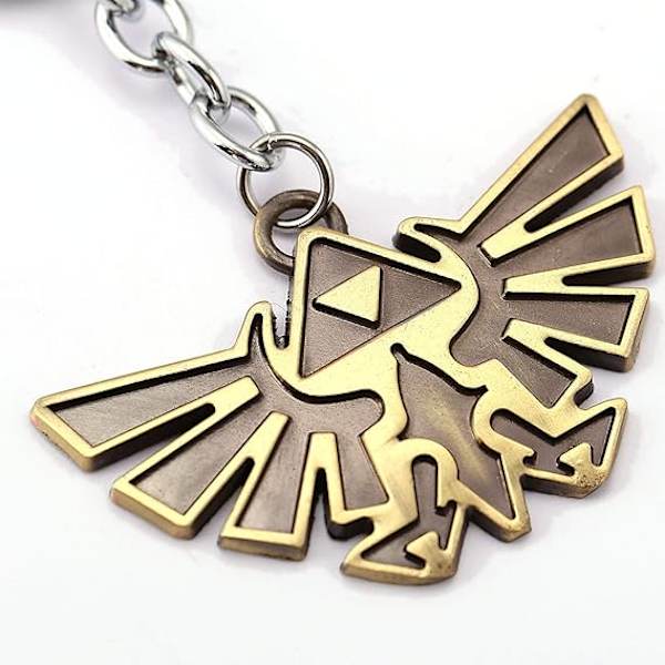Zelda nøglering metalskilt emalje Zelda nøglering Zelda skjoldskilt nøglering