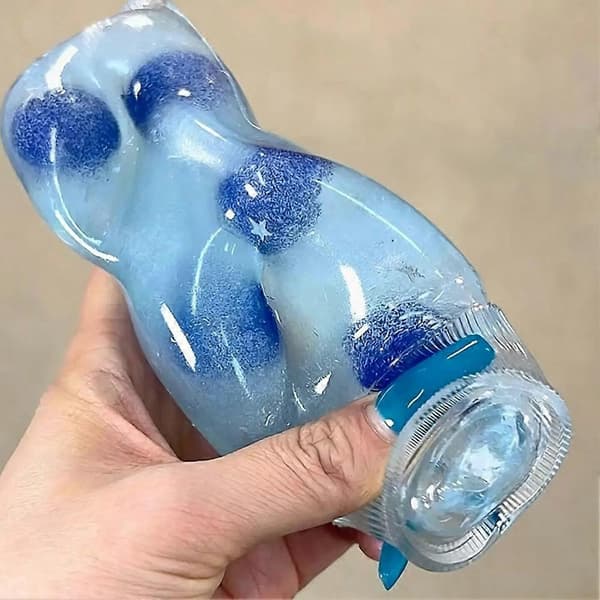 Tandkräm Squishy Långsamt Stigande TPR Klämleksak Söt Sensorisk Stresslindring Fidget för Barn Vuxna
