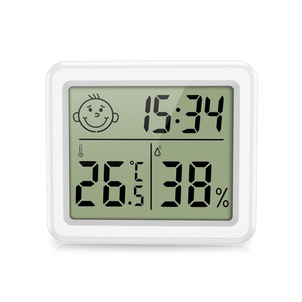 Upgraded Indoor Thermometer Hygrometer, Digital Room Temperature Hygrometer, Mini Temperature Gauge Humidity Monitor Meter for Home