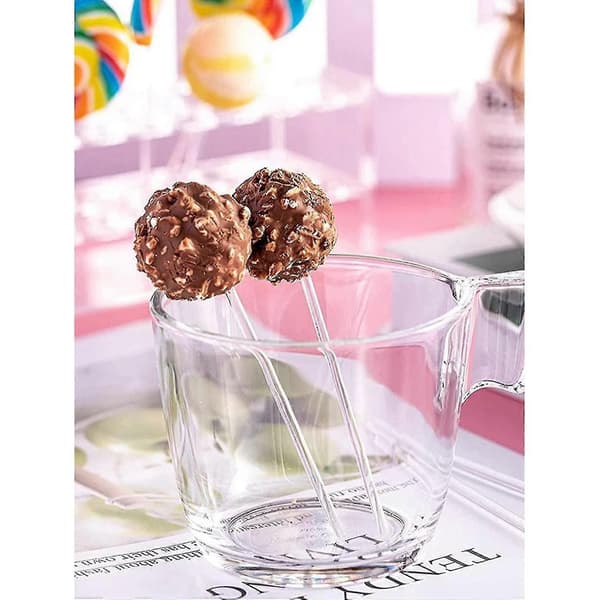Akryllollipopspinnar Cake Pops Stick Återanvändbara Akrylstavar