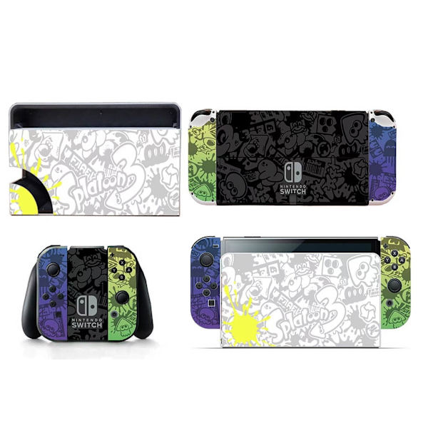 Sopii Switch OLED -tarroille, HipHop Animal, pölytiivis, naarmuuntumaton ja värikkäät tarrat Style12