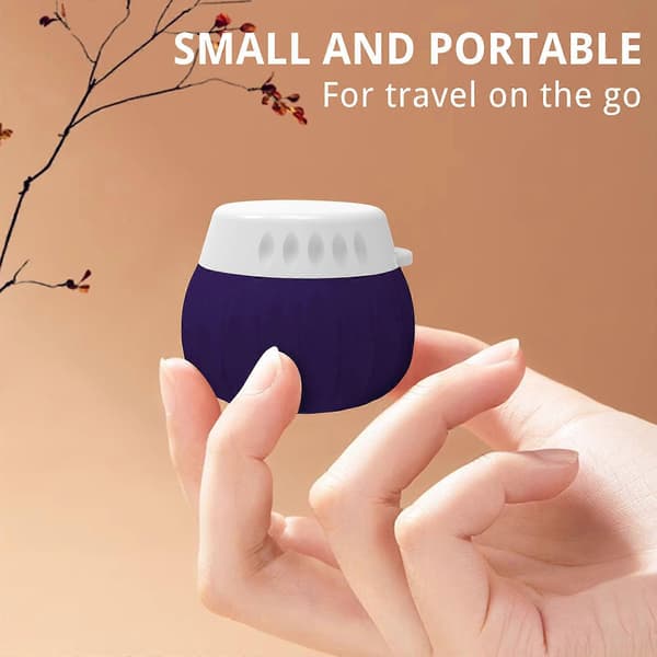 Travel Size Silicone Cream Jars 4-pack Leak-proof