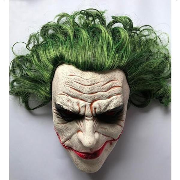 Mørk Ridder Batman Joker Latex Maske Skurken Cosplay Kostume Halloween joker maske persona