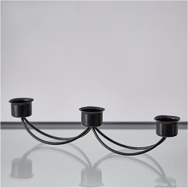 8-pack candle holders for DIY candlesticks Black Black 11