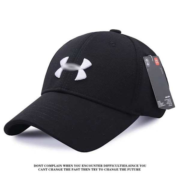Under Armour Miesten UA Blitzing - Säädettävät lippikset (54-60cm) Black and white