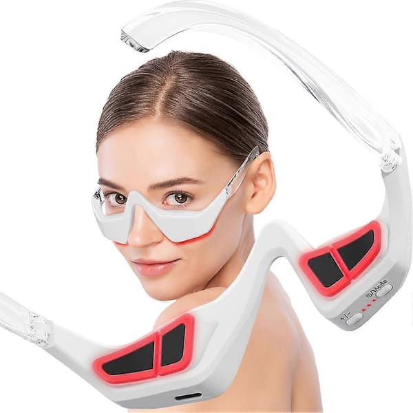Øjenmassager Under Øje Rødt Lys Terapi Enhed, 3D Øjenafslapningsmassager til Reduktion af Mørke Rande og Udglatning af Fine Linjer