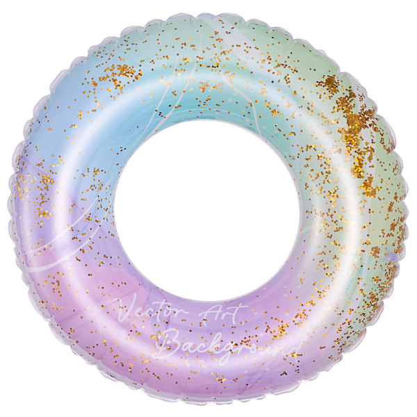 Oppblåsbar badering for barn, badering poolbøye, retrostripet PVC oppblåsbar bøye poolbøye Sequin fantasy Suitable for teenagers