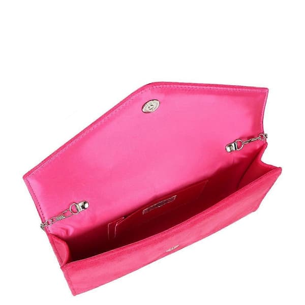 Damkuvertväska Fuchsia Faux Suede One Size