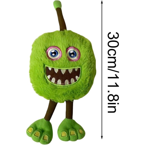 My Singing Monsters Plyschleksak | My Wubbox Singing Monsters Plyschdocka | Mjuka My Furcorn Singing Monsters Spelfigurer Stoppade Leksaker