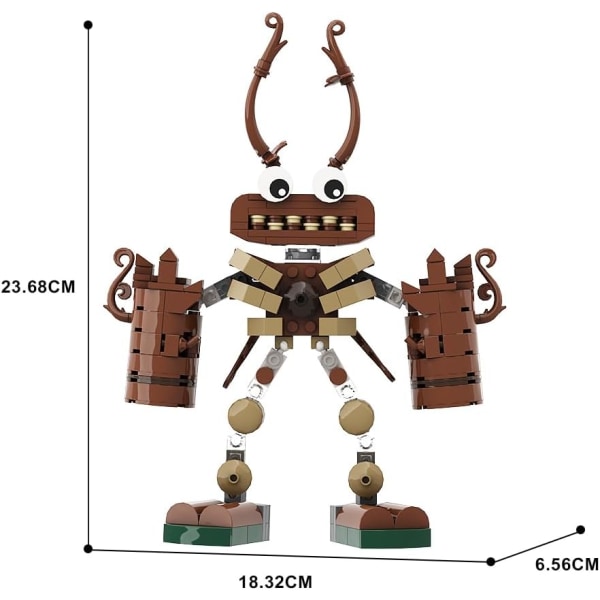 Singing Monsters Wubbox 236 stykker byggesæt - Wubbox actionfigur model mursten byggesæt