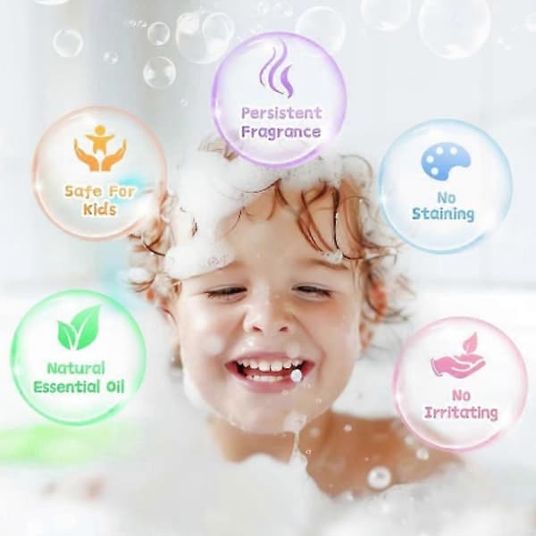 2026 Nytt 12-pack badbombs-presentkit, färgglada bubbelbadbomber Aromaterapi Spa-set Påskpresent för barn pojkar flickor