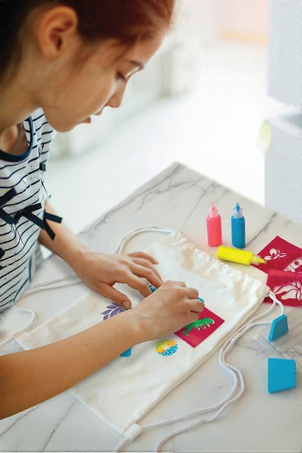 Kidzmaker Gør-det-selv Sæt Stencil Rygsæk Tryk