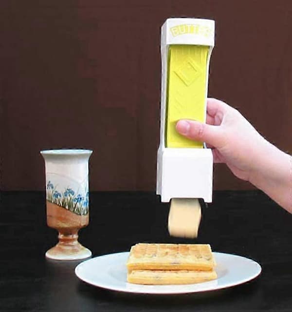 Enkel ett-klikks smørkutter – smørdispenser for oppbevaring av smør til baking av brød, kaker, kjeks