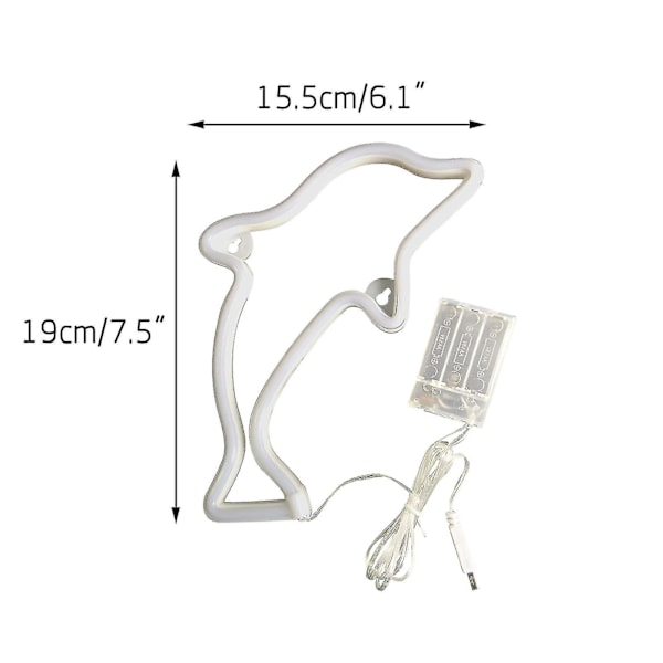 Koristeelliset LED-siniset ikkunavalot USB-neonputkikyltit
