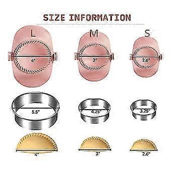 Dumpling Maker, empanadas Presseform Sett Med Deigkutter, Dumplingform Sett Og Kutter For P