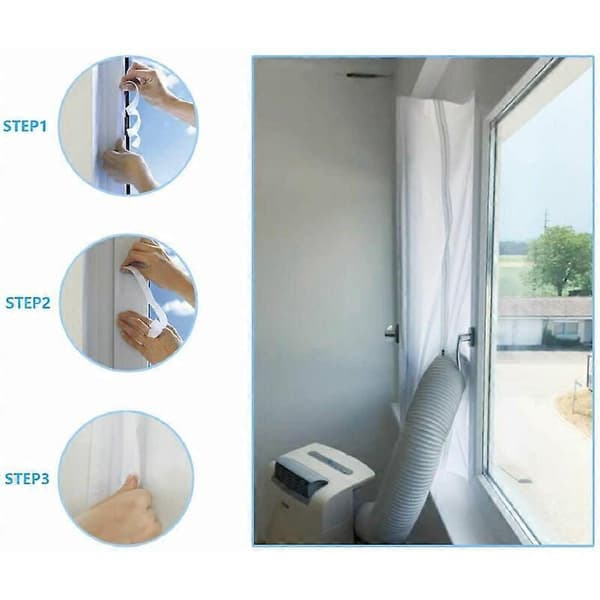 4M Bærbar Aircondition Vinduesforsegling, Bærbart Aircondition Tilbehør til Mobile Airconditionanlæg og Tørretumblere