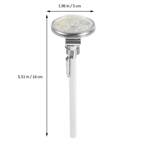 Termometer Kaffe Melk Termometer for Kaffe Espresso Cappuccino Hjemmebruk Sølv 14.0X5.0X5.0CM 1Sett