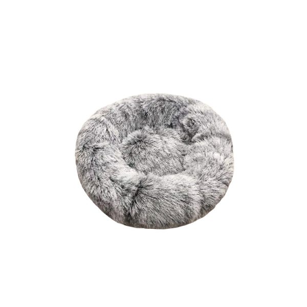 Queta Katteseng, Smuk Dyreseng, Lille Hundebed Kæledyrseng Blød Rund Kattesoveseng (50cm) Scraper base black Diameter 50 cm